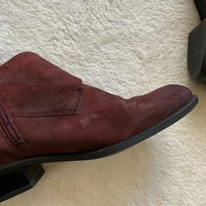 franco sarto side buckle booties